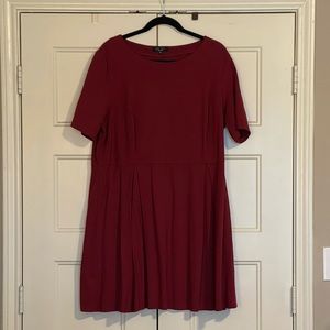 Berry colored skater dress